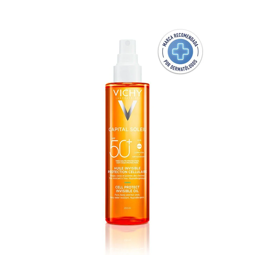 Vichy Capital Soleil Aceite Invisible Cell Protect FPS 50+ 200ml