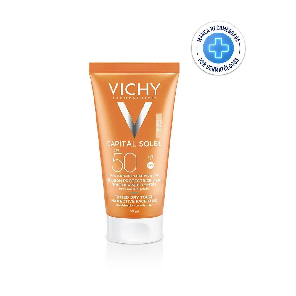 Vichy Capital Soleil BB Tono Natural Emulsión Seca SPF 50 50 ml