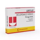 Lertus 75 mg/3 mL x 5 Ampollas - Diclofenaco Sódico