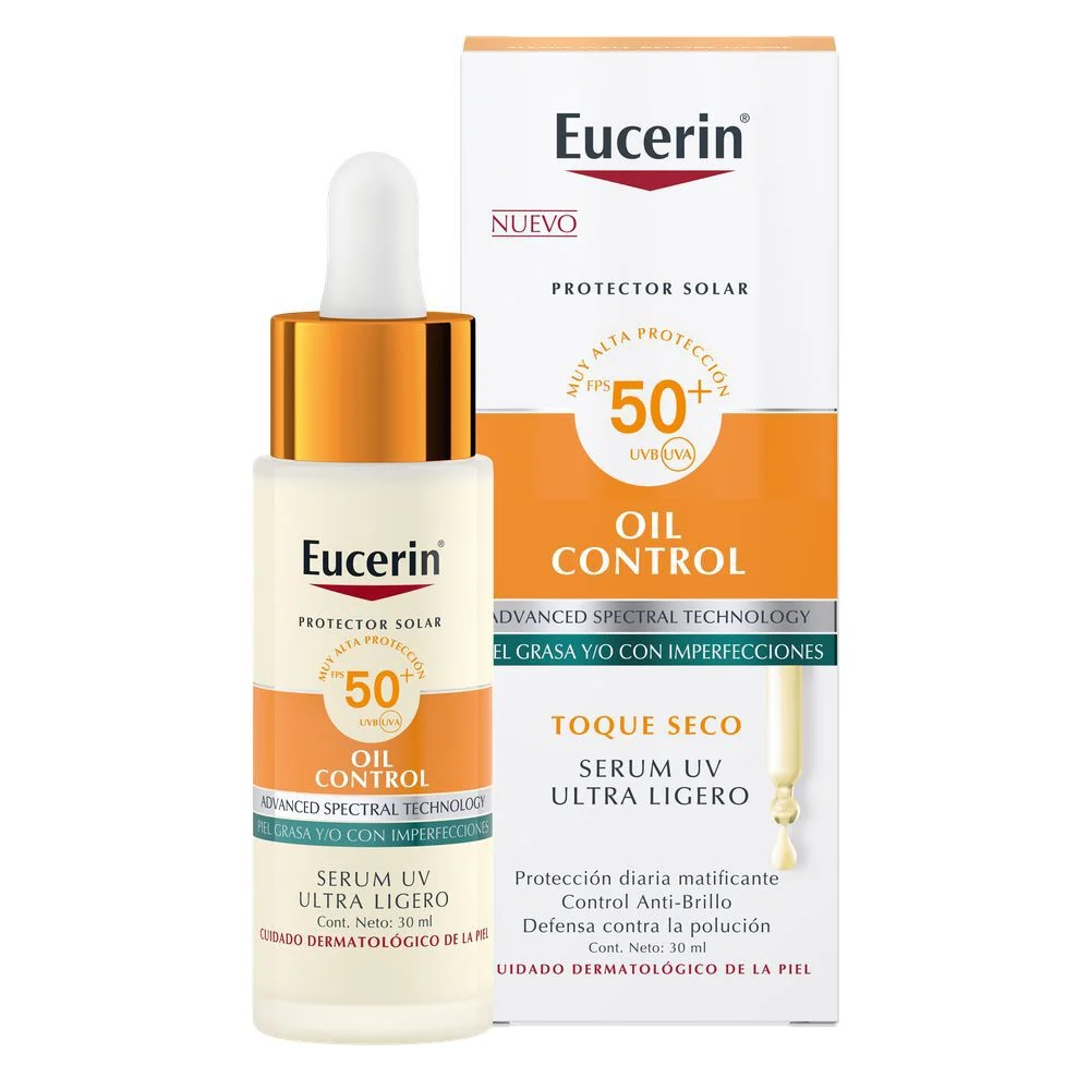 Eucerin Oil Control Serum UV Ultra Ligero FPS 50+ 30 ml