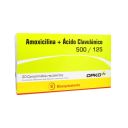 Amoxicilina 500 mg + Acido Clavulánico 125 mg 20 Comprimidos