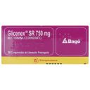 Glicenex SR  Metformina 750 mg 30 Comprimidos