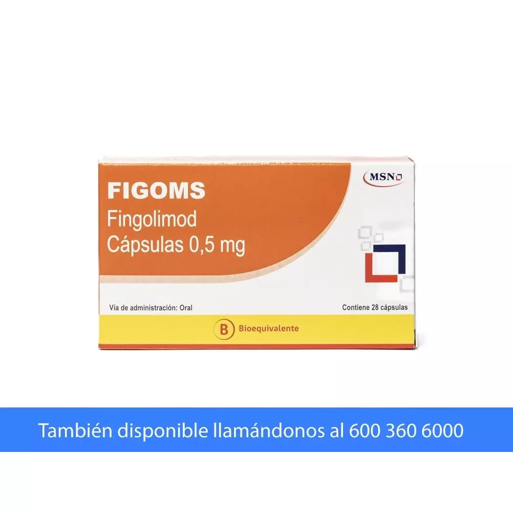 Figoms 0.5 mg x 28 Cápsulas - Fingolimod