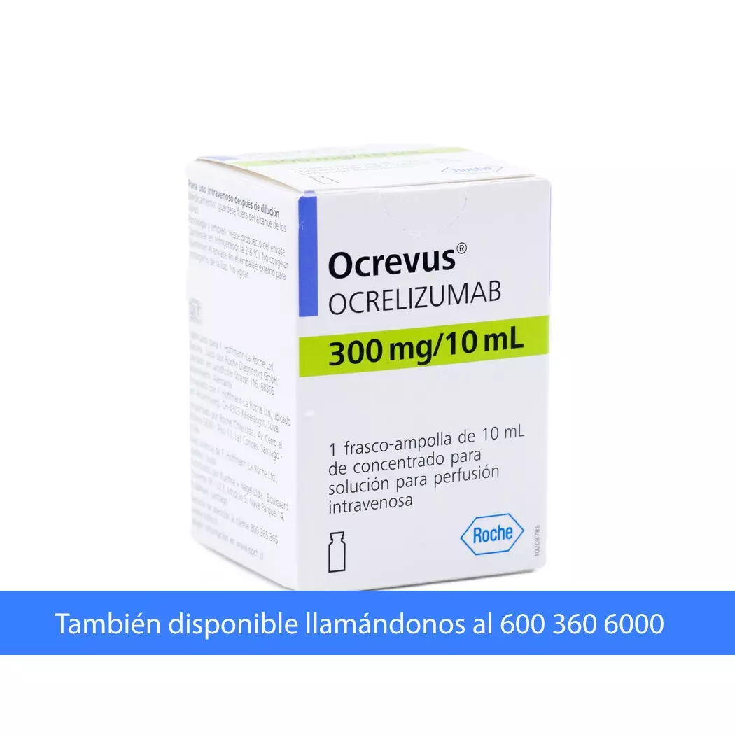 Ocrevus Ocrelizumab 300 mg/10 mL Inyectable 1 Frasco-Ampolla