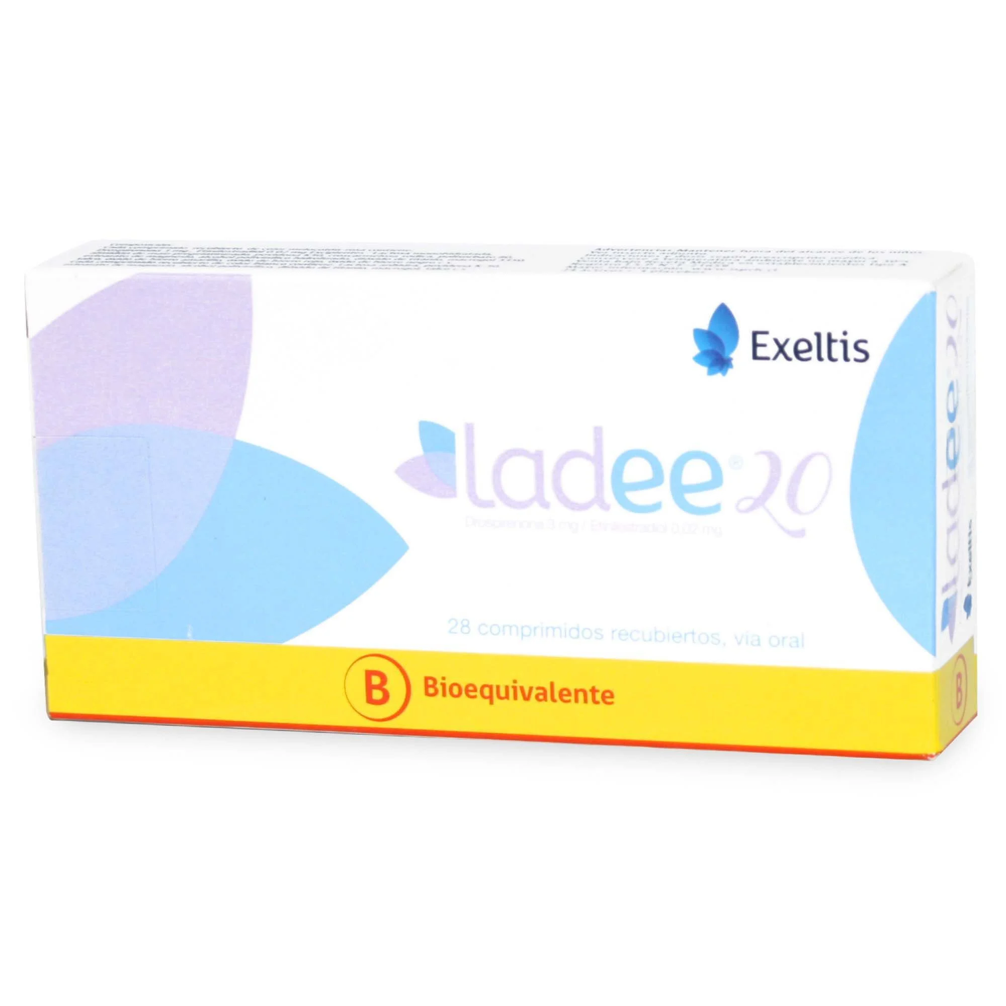 Ladee 20 3 mg/0,02 mg x 28 Comprimidos - Drospirenona + Etinilestradiol