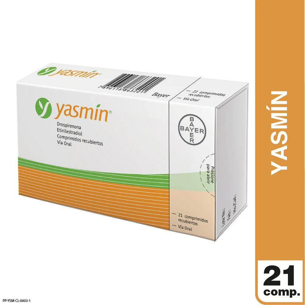 Yasmin 21 Comprimidos Recubiertos - Drospirenona + Etinilestradiol