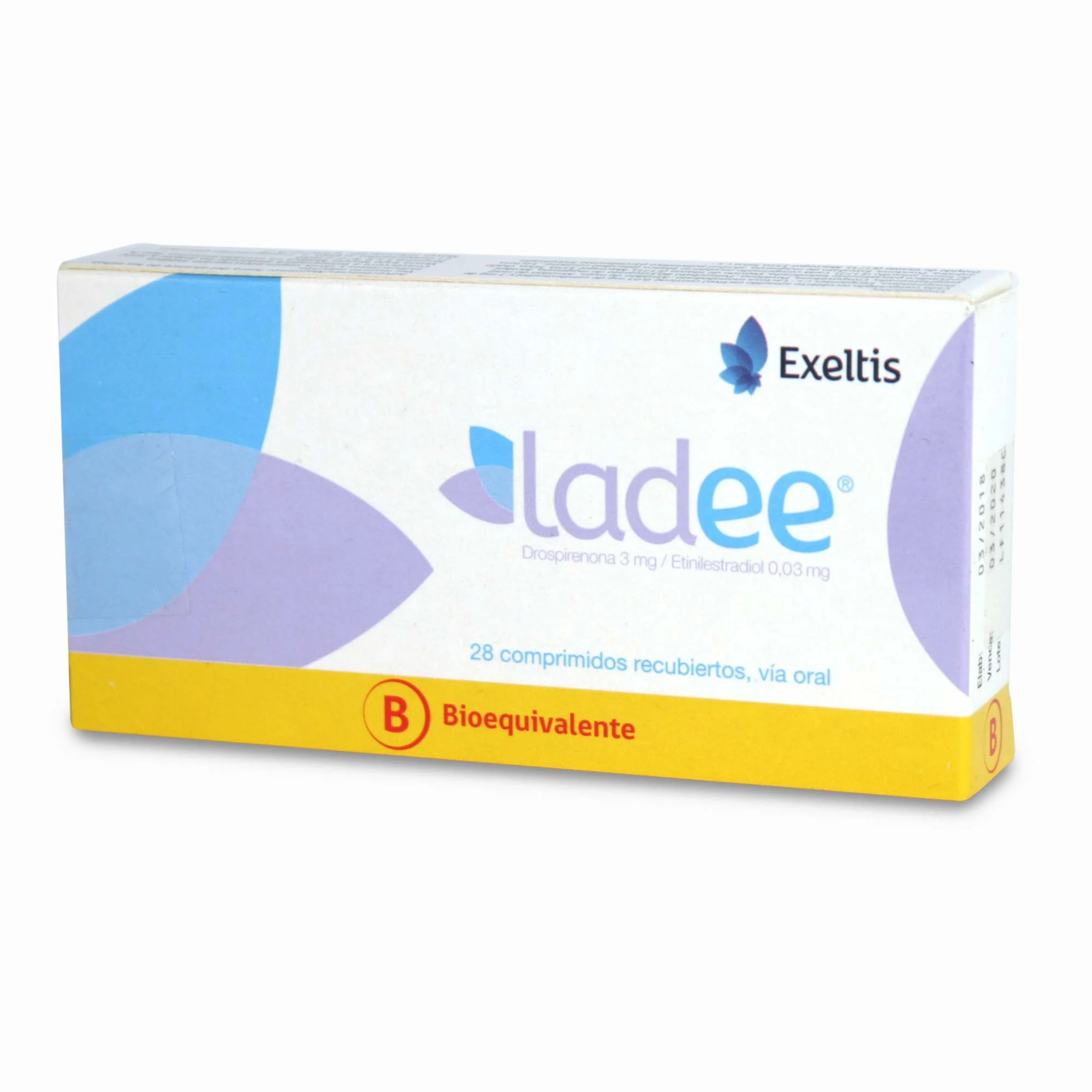 Ladee Drospirenona 3 mg / Etinilestradiol 0,03 mg 28 Comp. Recubiertos