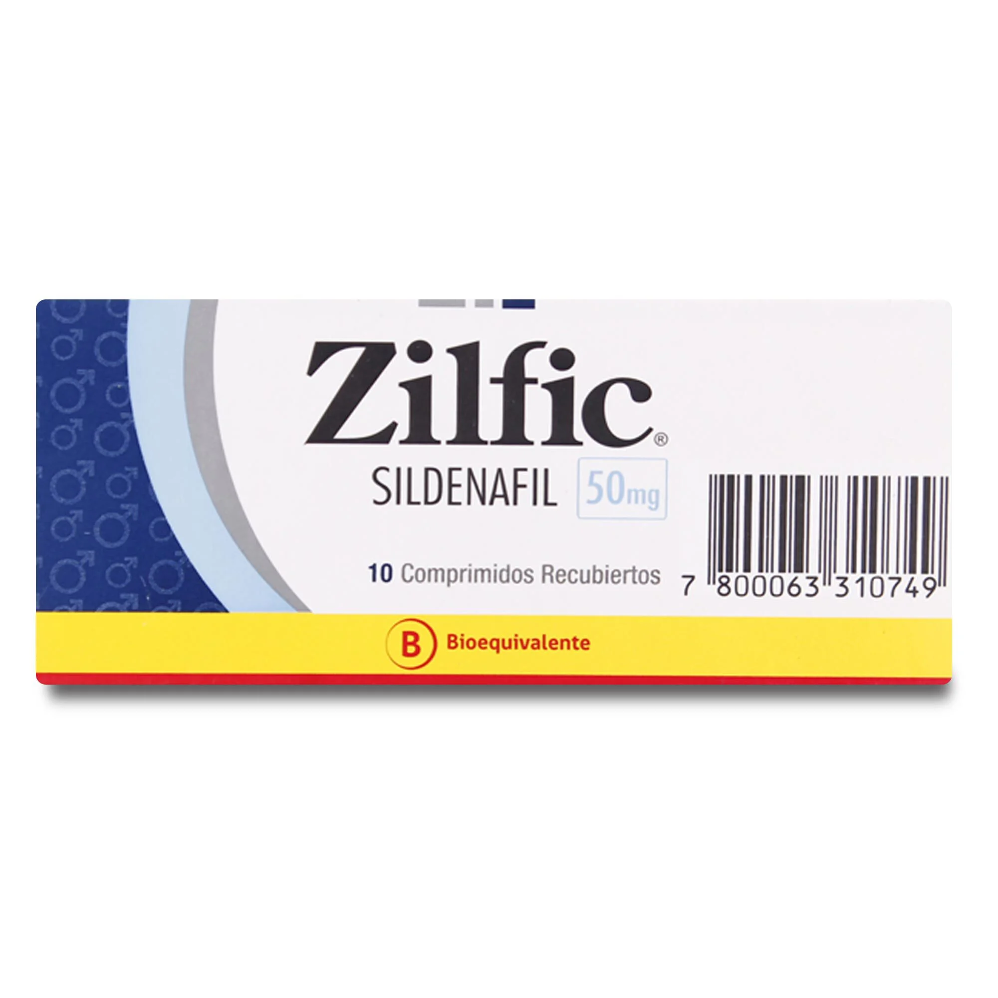 Zilfic Sildenafil 50 mg 10 Comprimidos - Sildenafilo