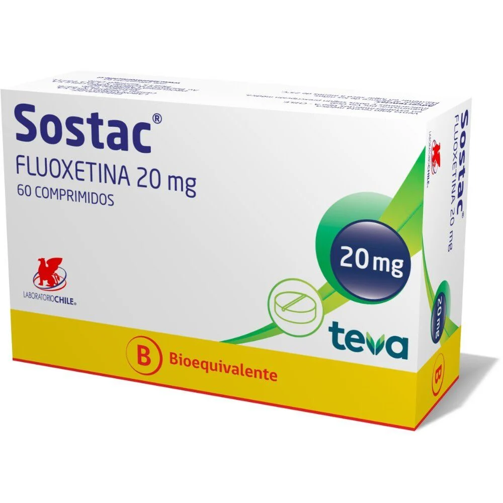 Sostac 20 mg x 60 Comprimidos - Fluoxetina