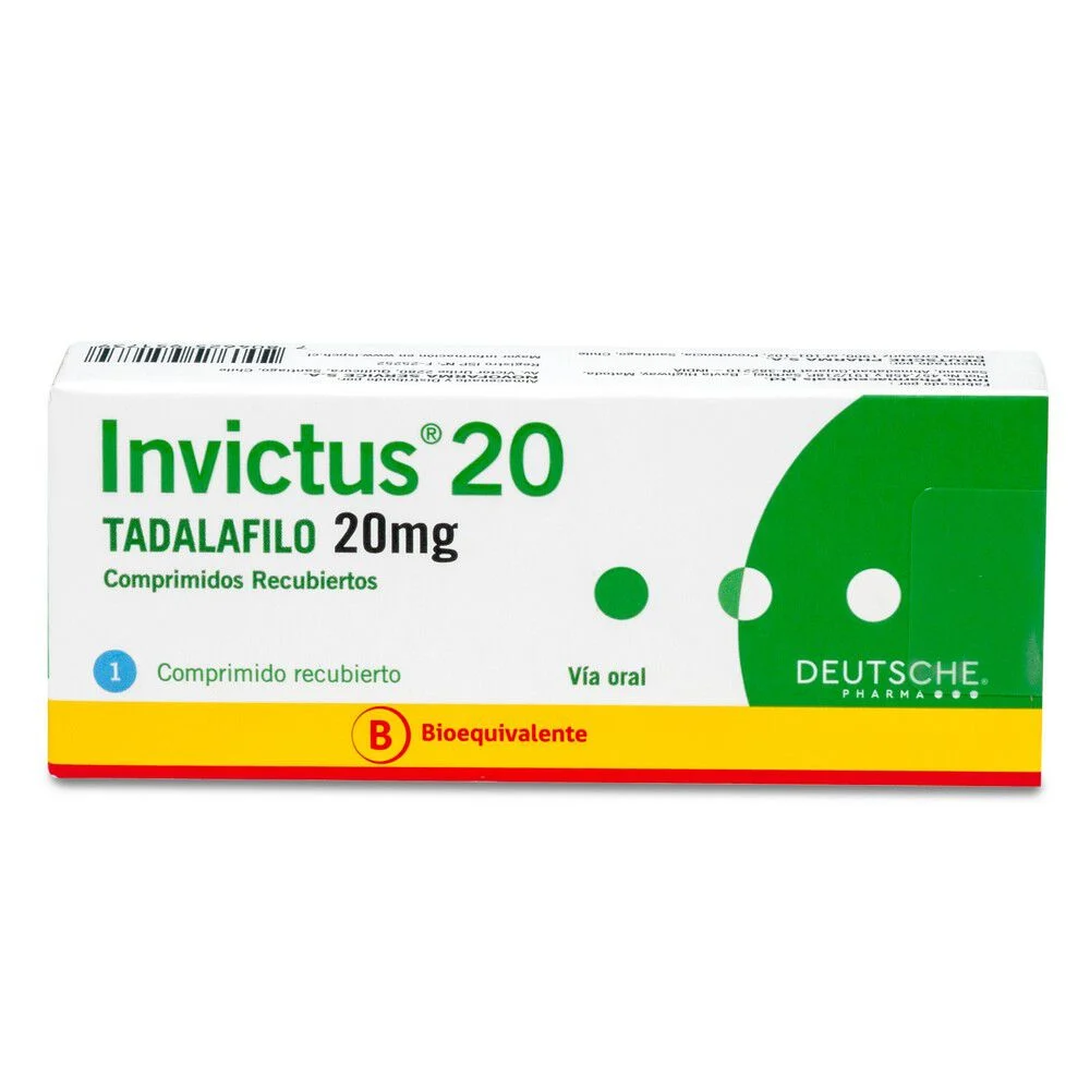 Invictus Tadalafilo 20 mg x 1 Comprimido Recubierto