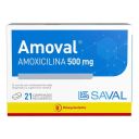 Amoval Amoxicilina 500 mg 21 Comprimidos