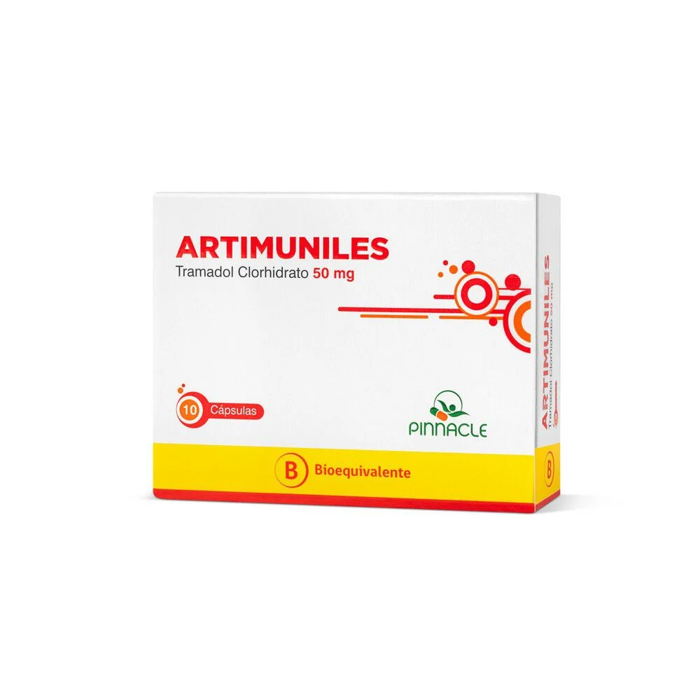 Artimuniles 50 mg x 10 Comprimidos - Tramadol Clorhidrato