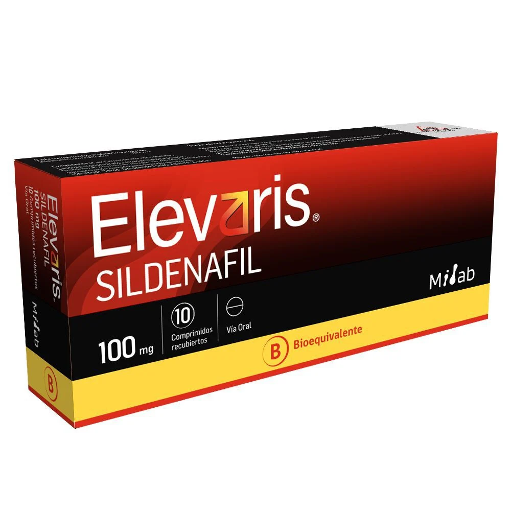 Elevaris Sildenafil 100 mg x 10 Comprimidos Recubiertos - Sildenafil