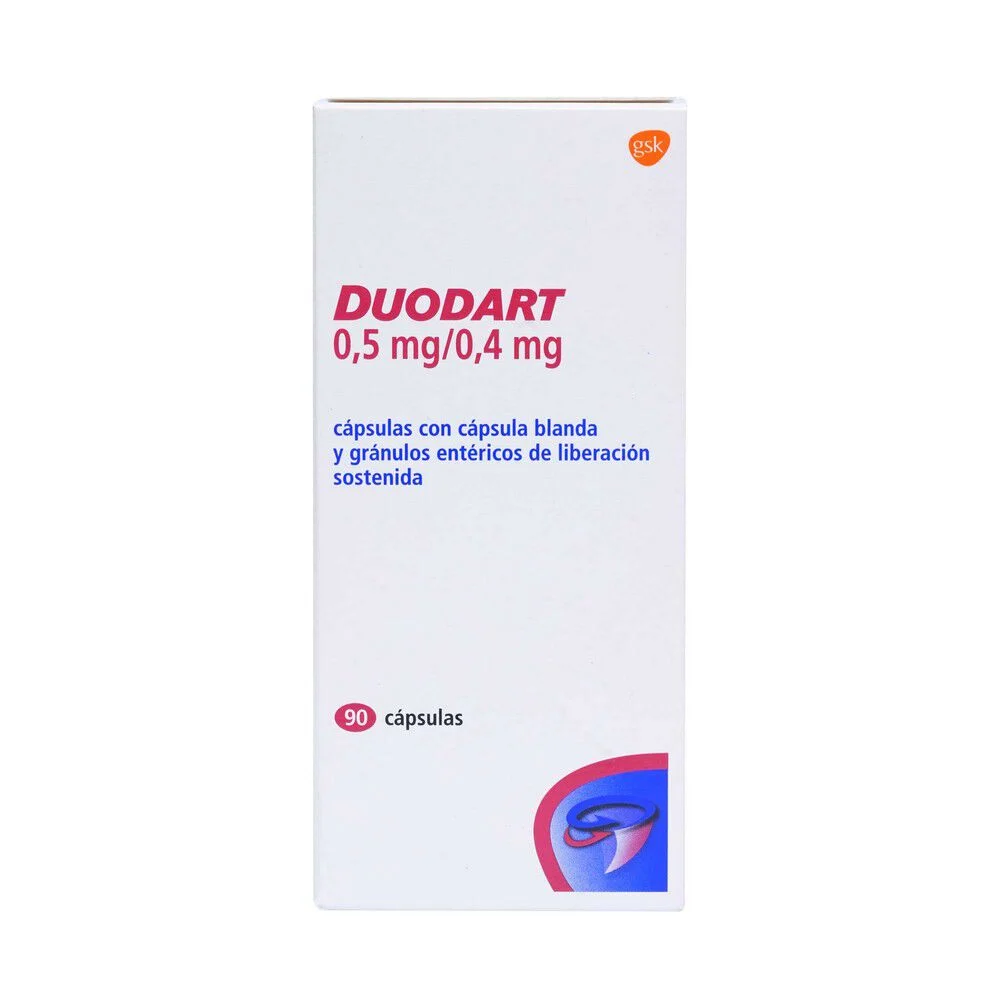 Duodart 0,5/0,4 mg x 90 Cápsulas - Dutasterida + Tamsulosina