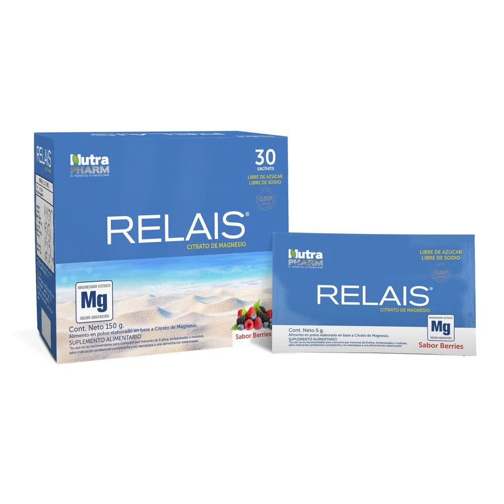 Nutra Pharm Relais Citrato de Magnesio 5g x 30 Sobres