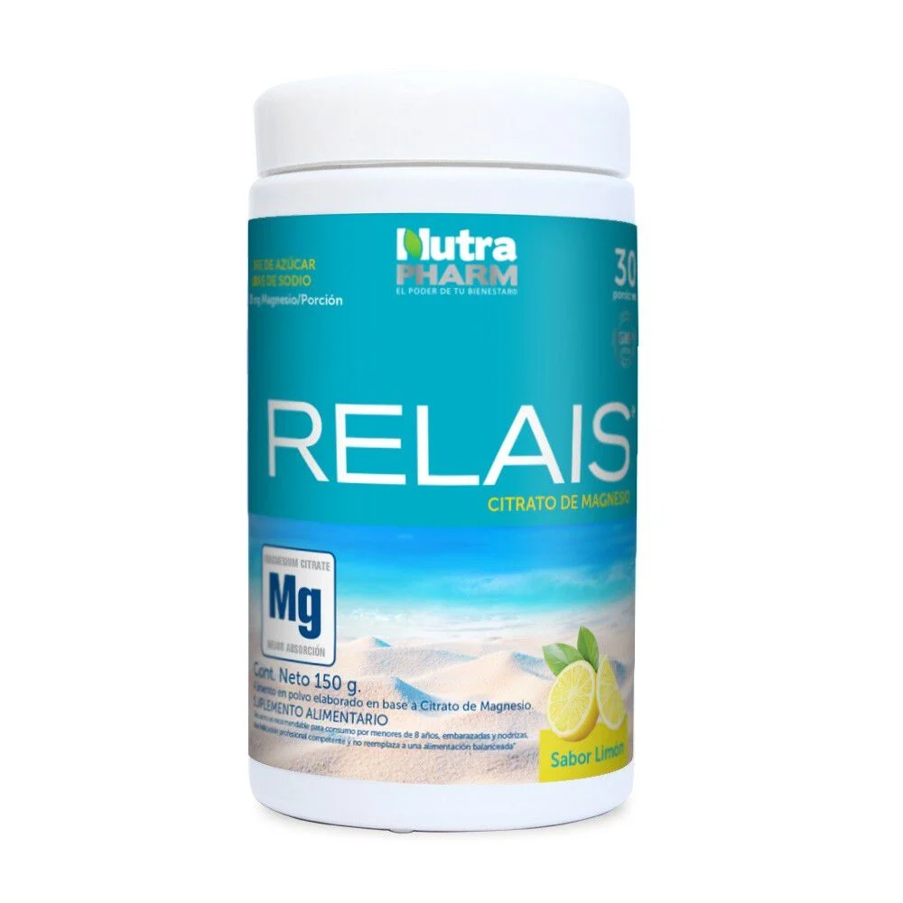 Relais Citrato de Magnesio 91 mg x 150 g Polvo Limón