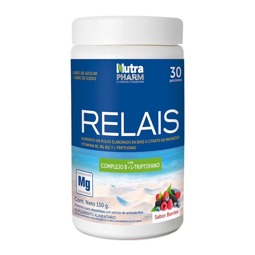 Nutrapharm Relais Complejo B L-Triptófano Berries 150 g