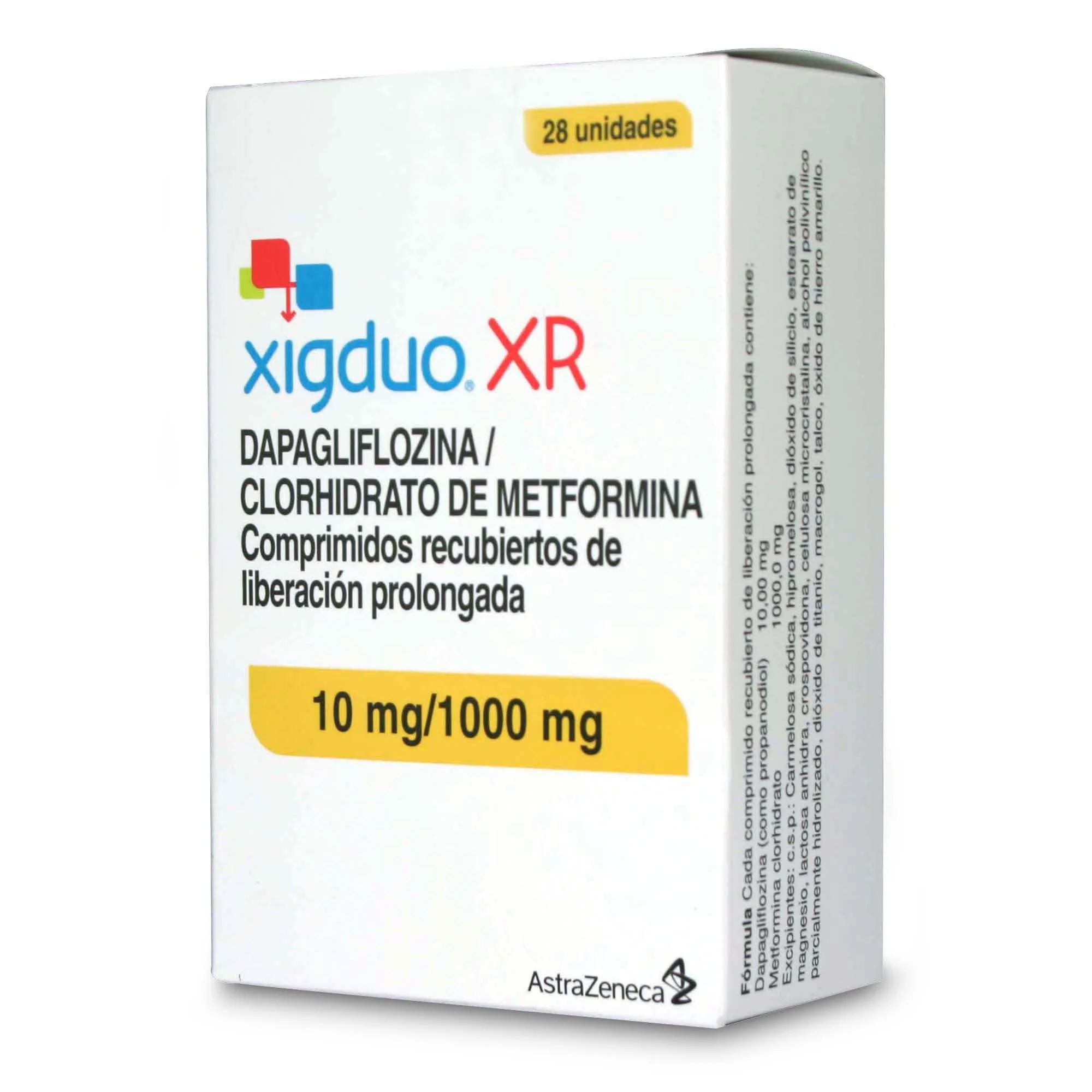Xigduo XR 10 mg/1000 mg x 28 Comprimidos - Dapagliflozina + Metformina