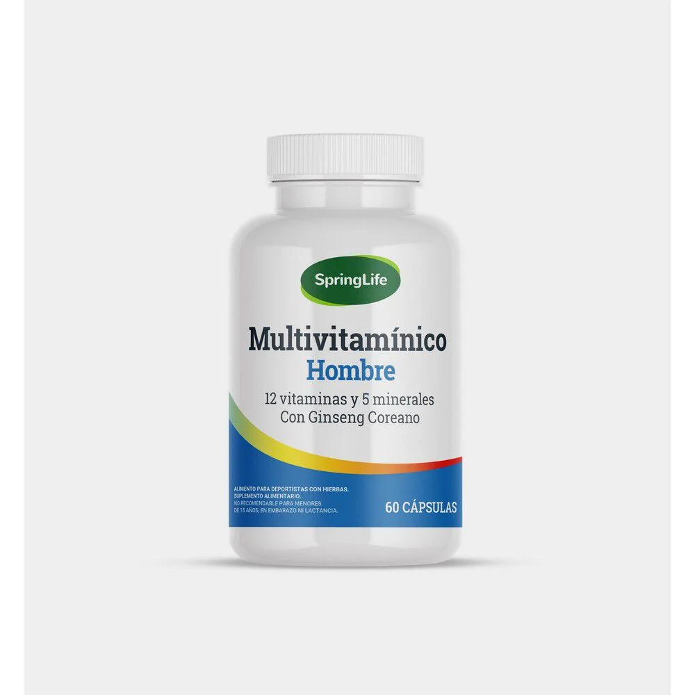 SpringLife Multivitamínico Hombre 60 Cápsulas