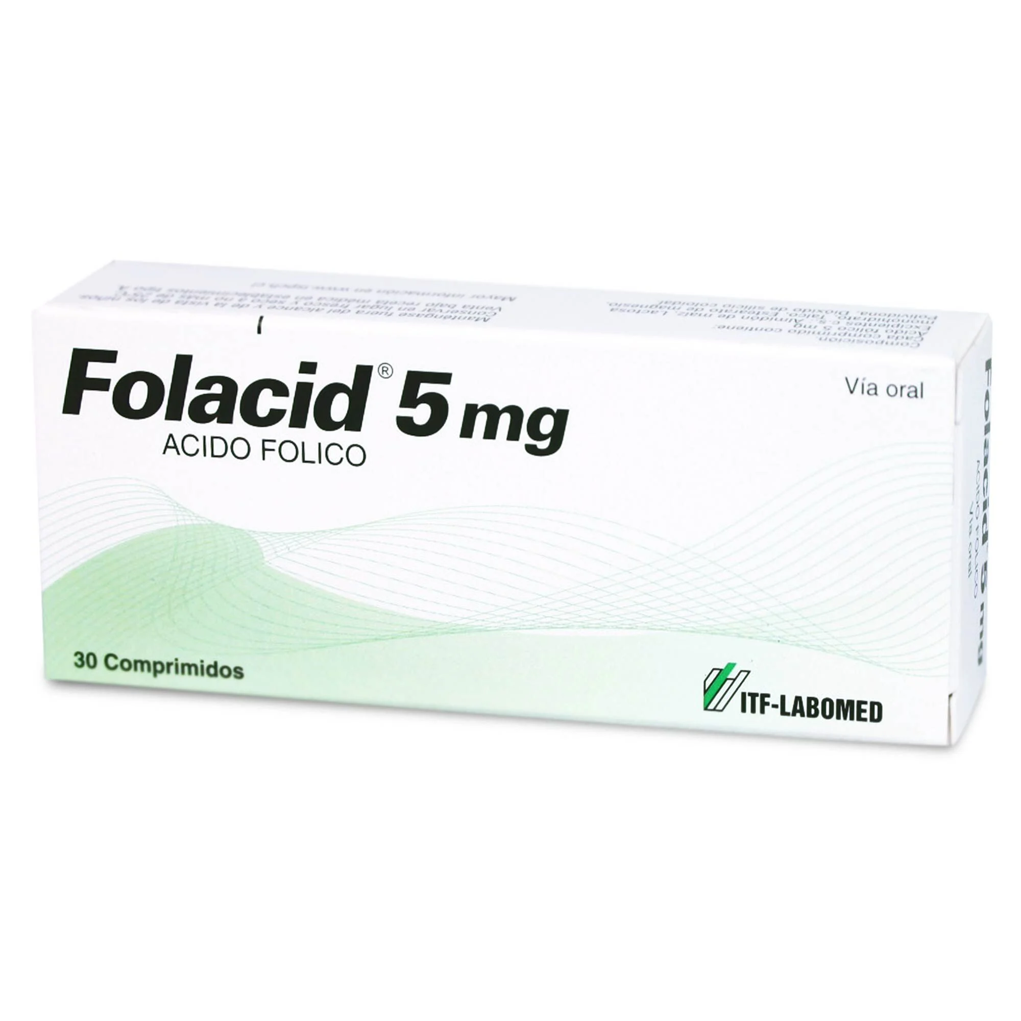 Folacid Ácido Fólico 5 mg x 28 Comprimidos