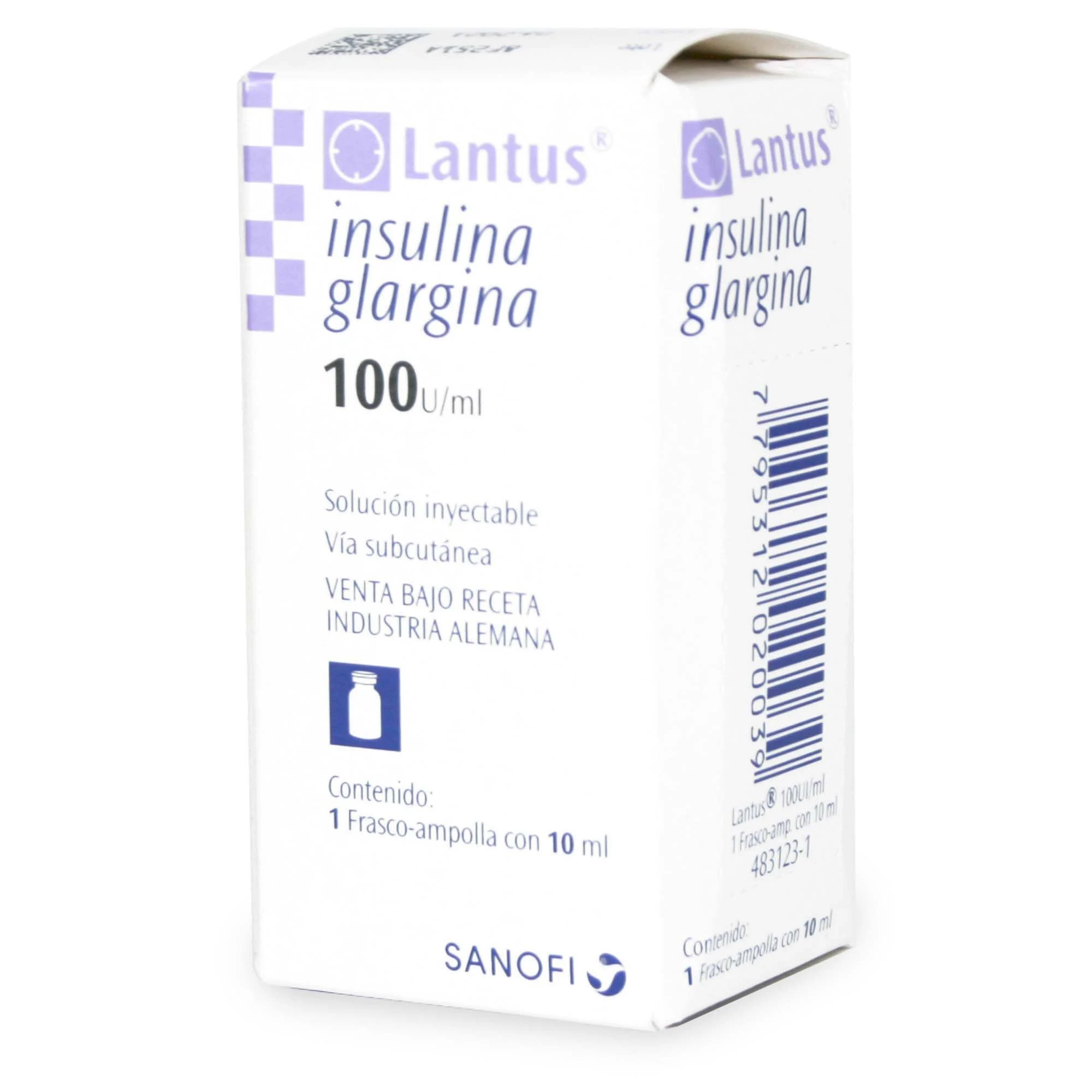 Lantus 100 UI/ml Insulina Glargina 1 Frasco-ampolla 10 ml - Sanofi
