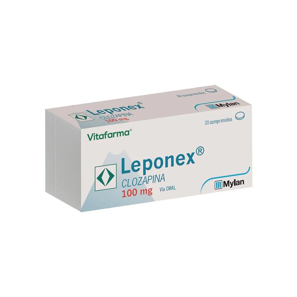 Leponex 100 mg x 30 Comprimidos - Clozapina