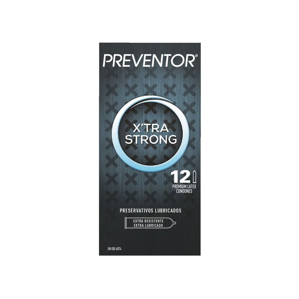 Preventor X'Tra Strong 12 Preservativos - Extra Resistente