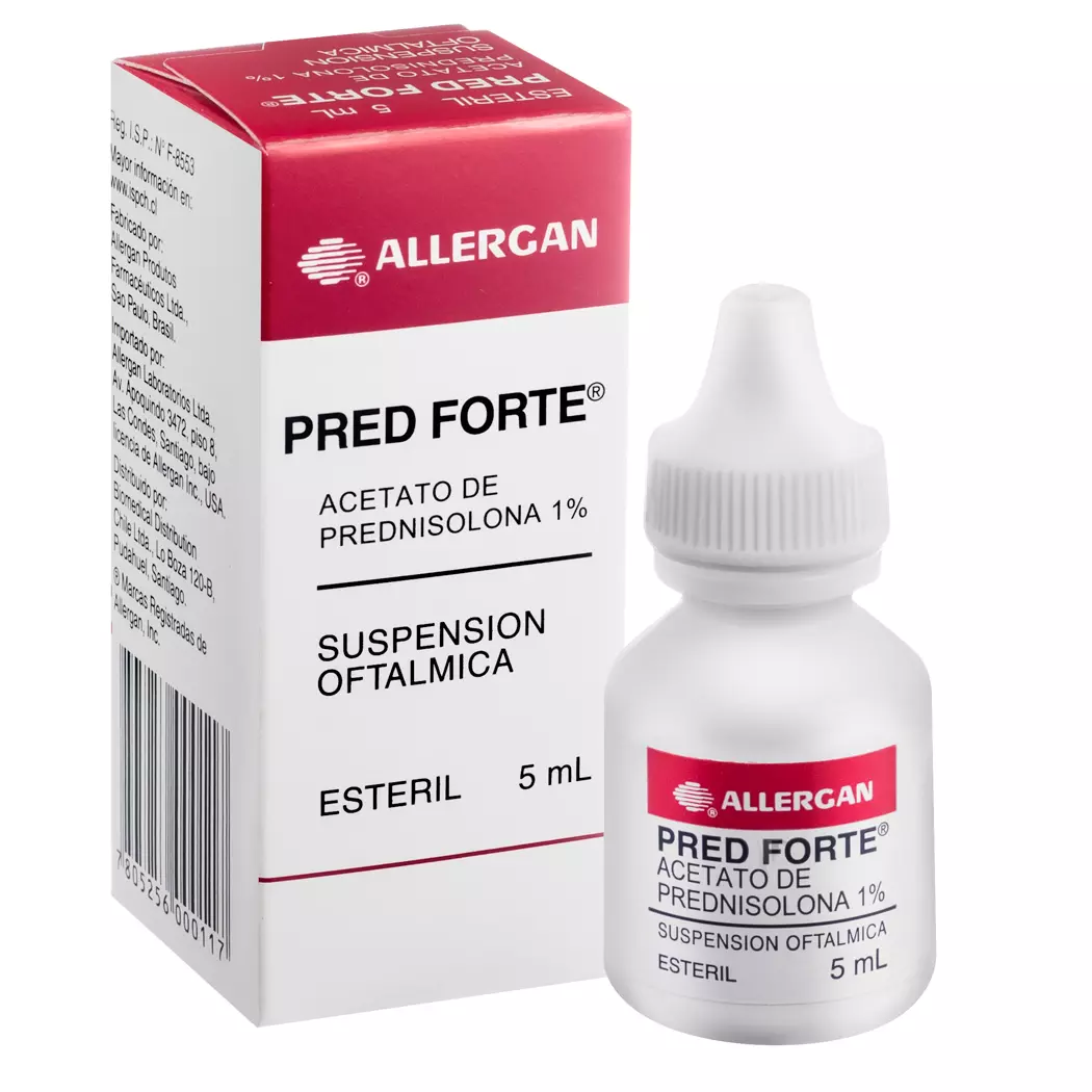 Pred Forte 1% x 5 mL Suspensión Oftálmica - Acetato de Prednisolona