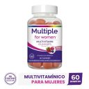 Women Multivitaminico Gummies, 60 Gomitas Sabor Frutos rojos