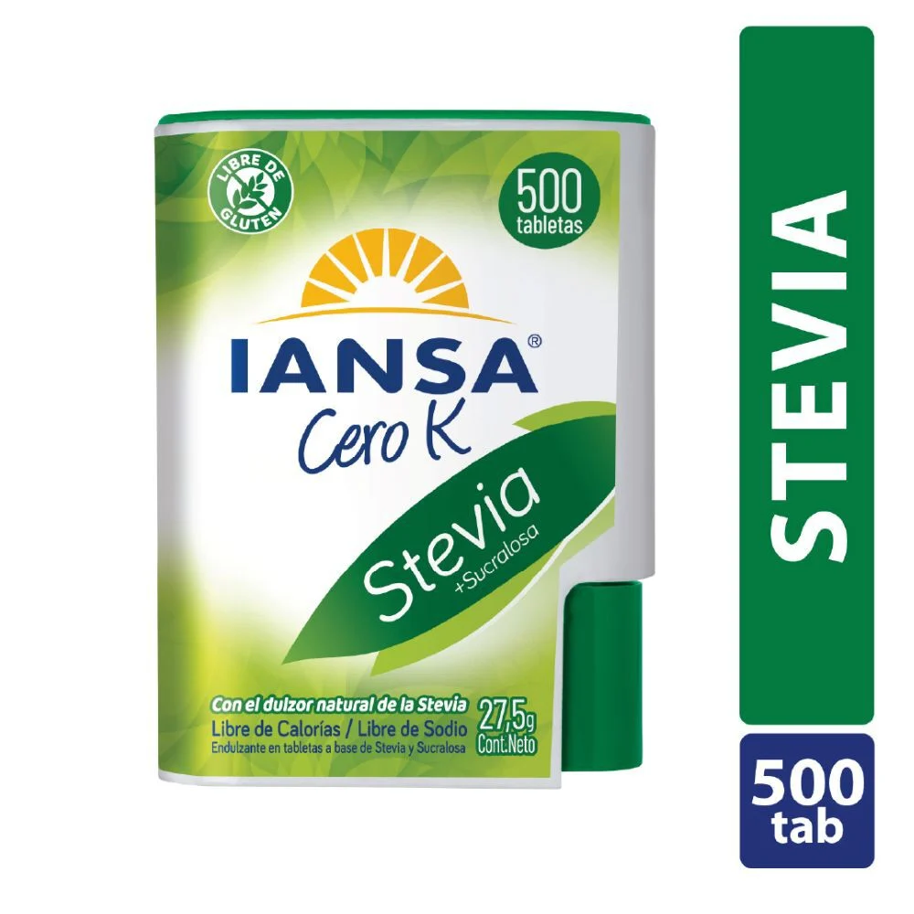 Iansa Cero K Stevia 500 Tabletas