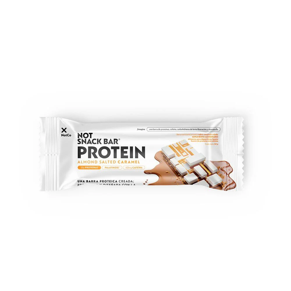 NotCo Protein Almond Salted Caramel Barra 45 g - Con Cafeína y B6
