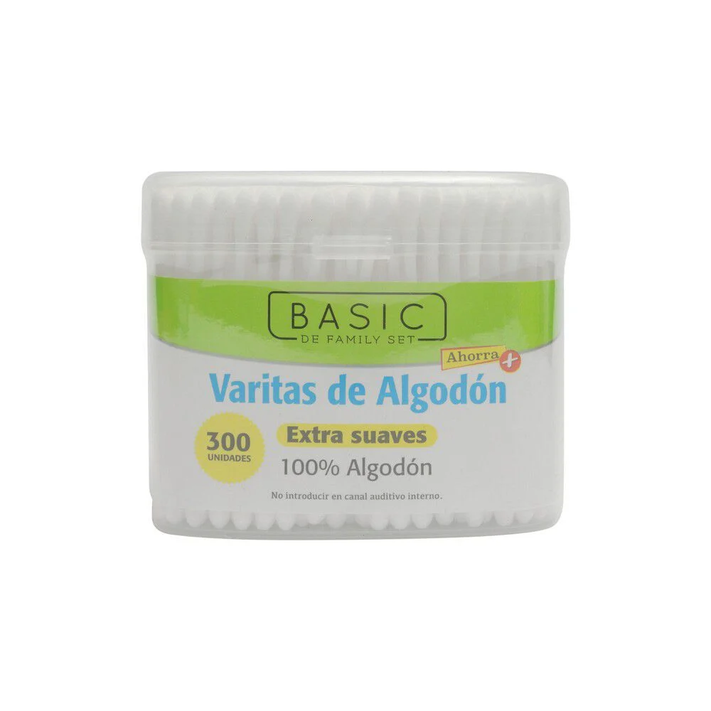Basic de Family Set Cotonitos Extra Suaves x300 Unidades