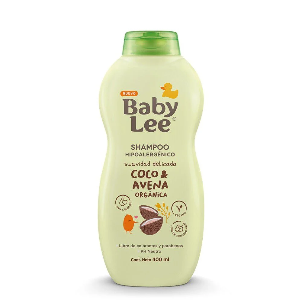 Baby Lee Shampoo Hipoalergénico Coco & Avena Orgánica 400 ml