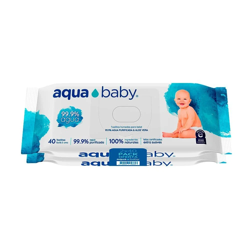 Aqua Baby Toallitas Húmedas A&A 80 Unidades