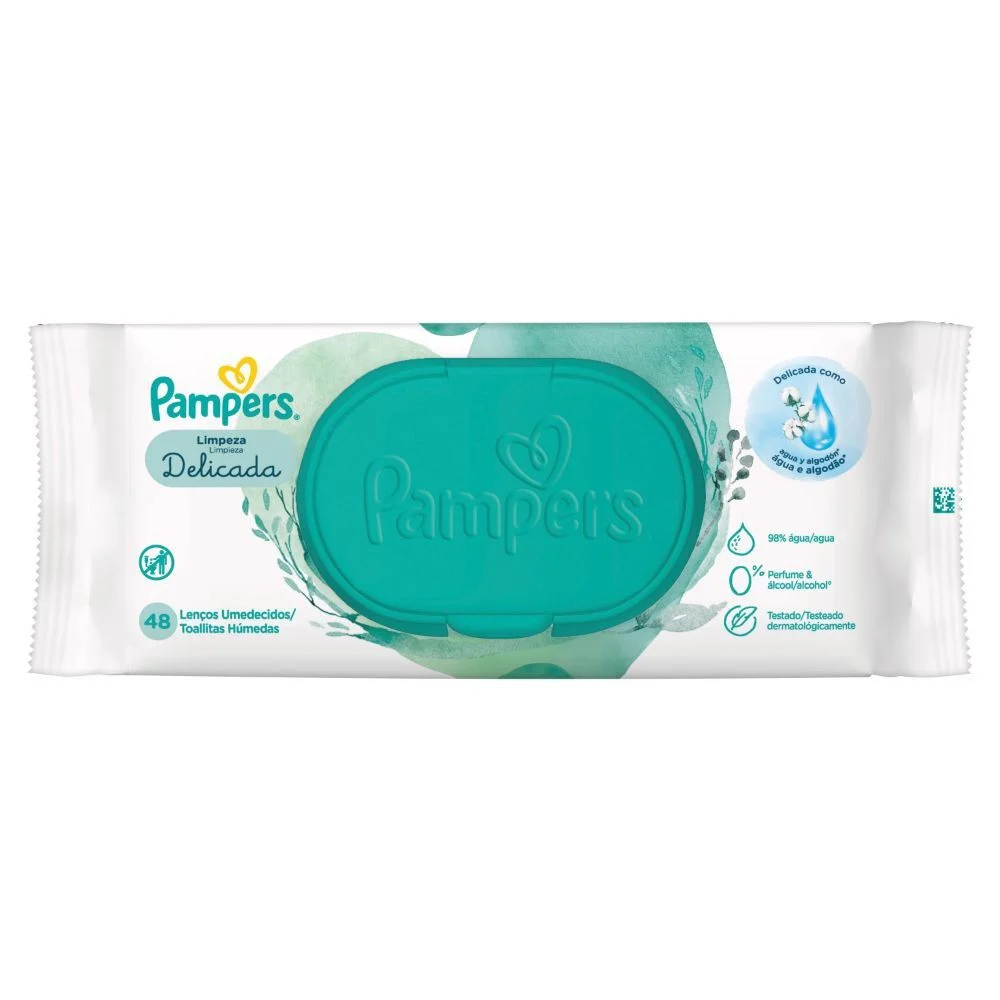 Pampers Toallitas Húmedas Limpieza Delicada 48 Unidades