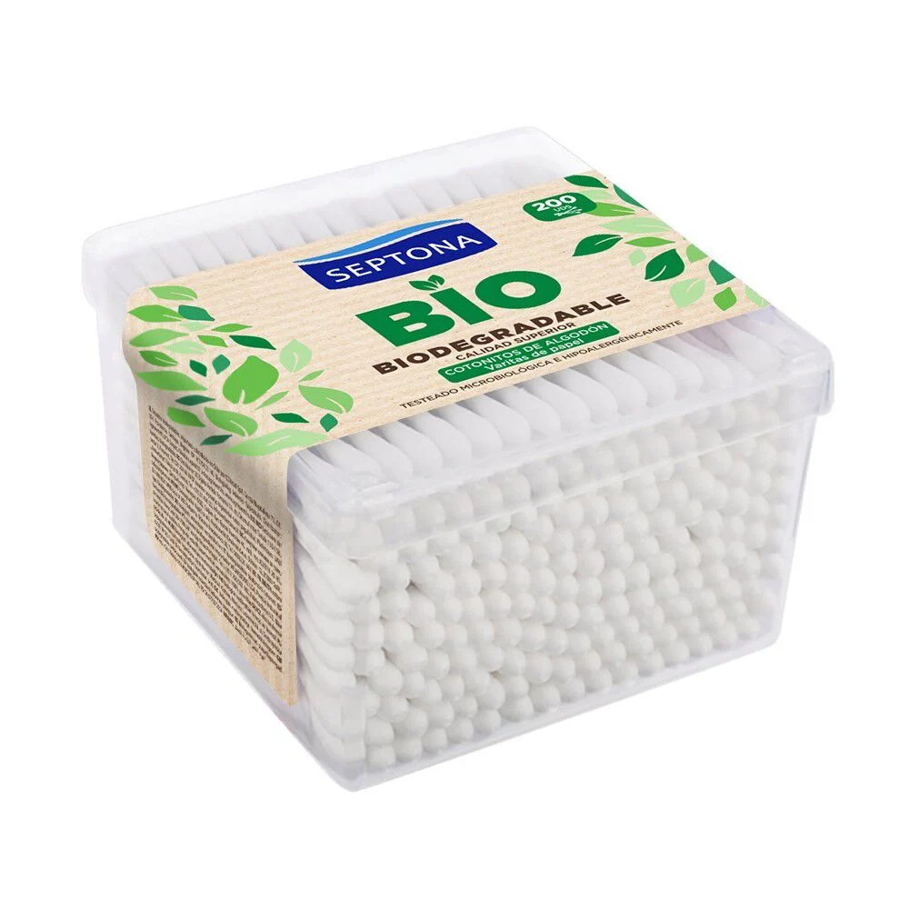 Septona Cotonitos Biodegradables 200 Unidades