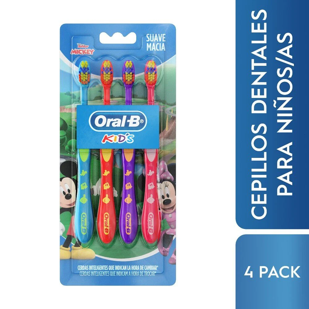 Oral-B Kids Cepillo Dental Mickey 4 Unidades