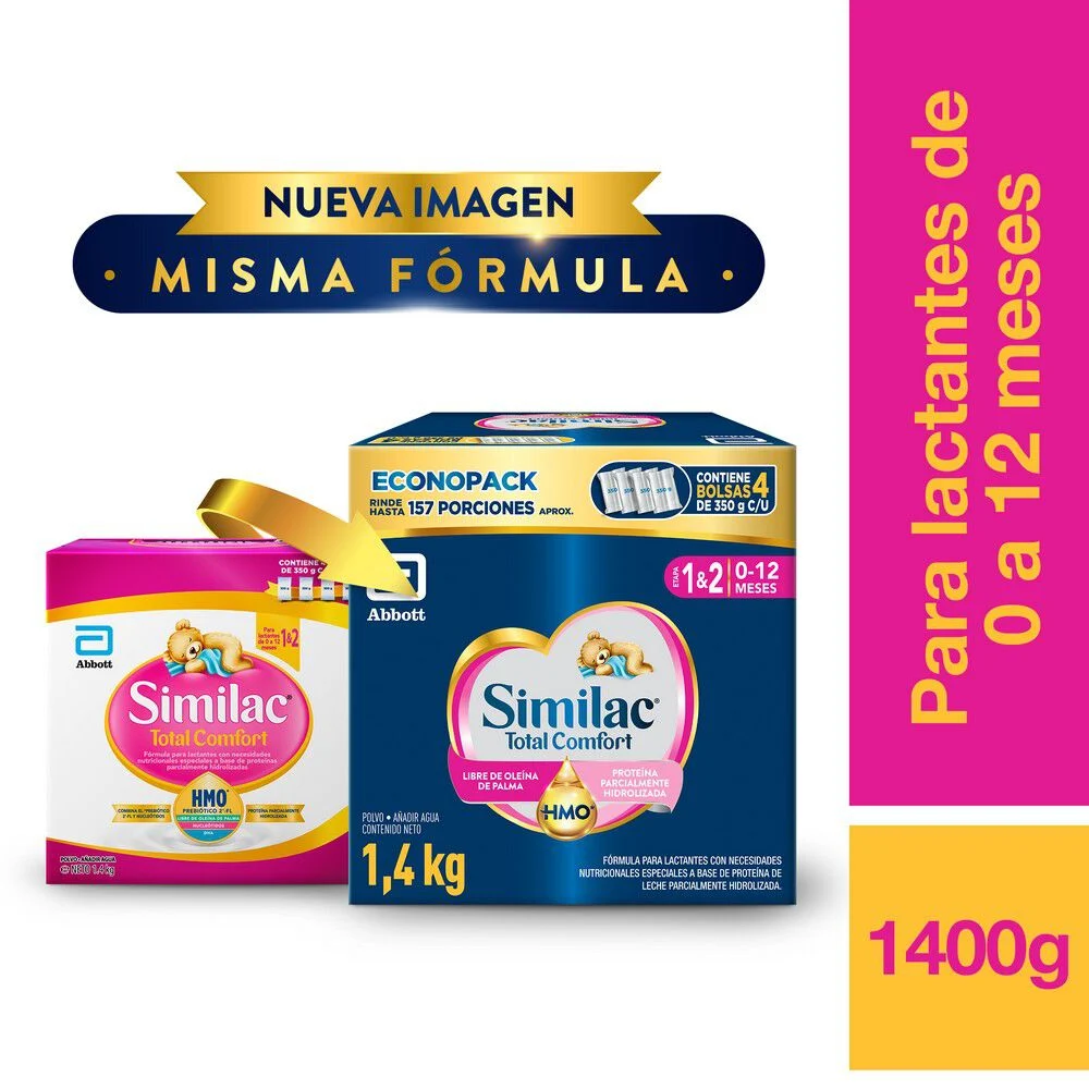 Similac Total Comfort Etapa 1 y 2 1,4 kg