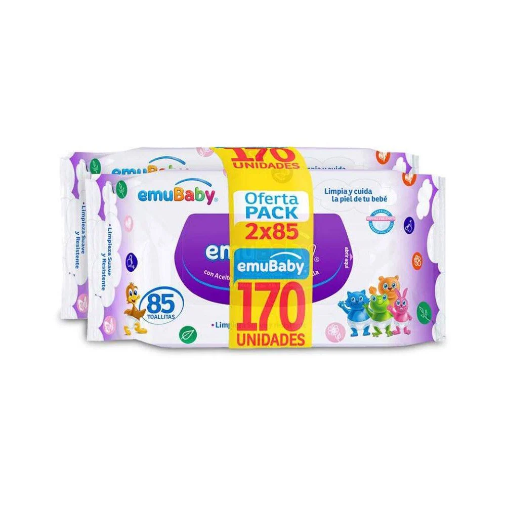 emuBaby Toallitas Húmedas Pack Oferta 160 Unidades