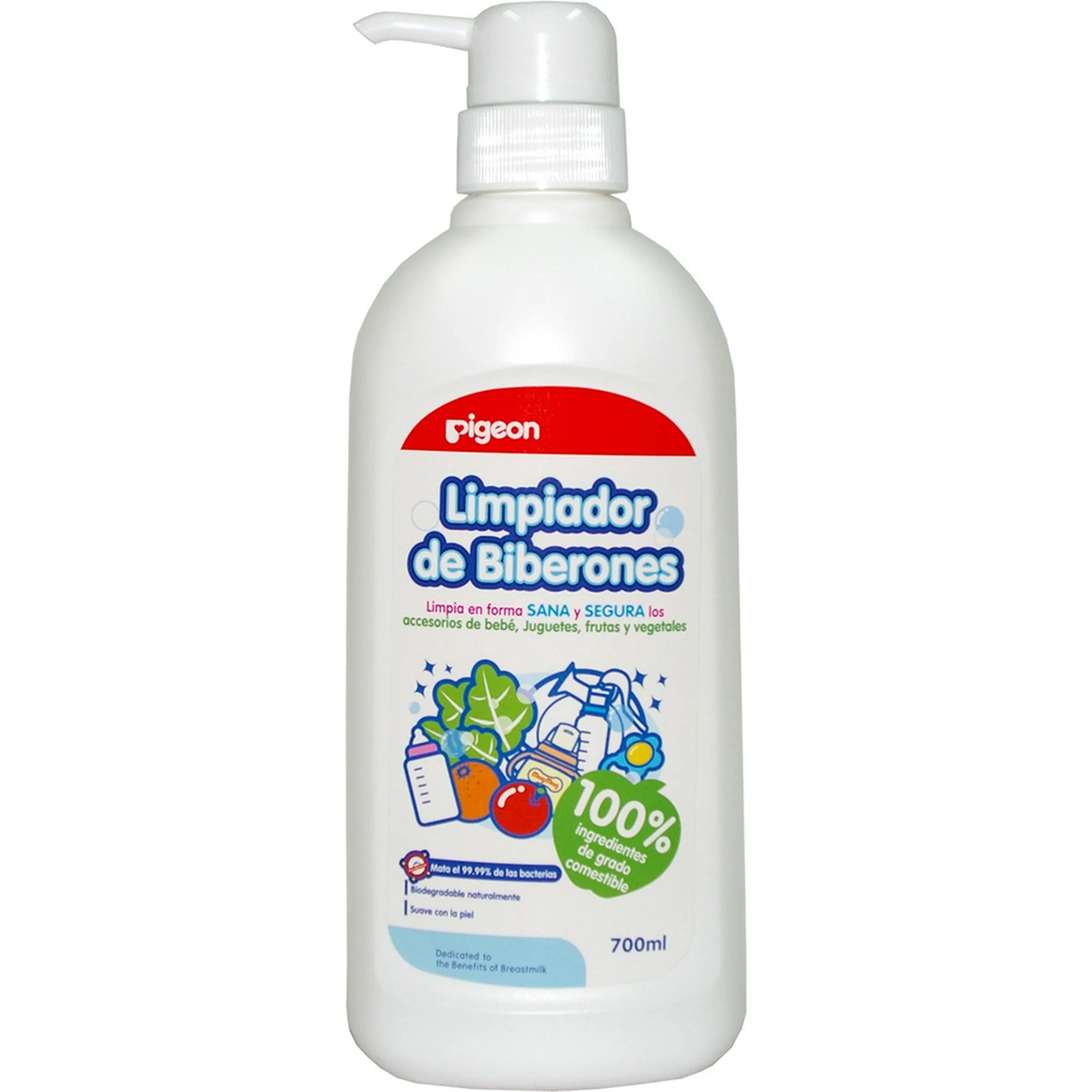 Pigeon Limpiador de Biberones 700 ml - Líquido Seguro para Bebés