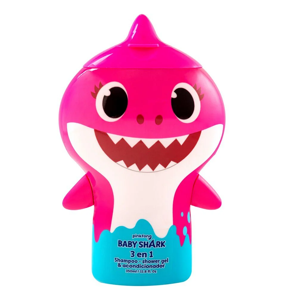 Baby Shark 3 en 1 Shampoo, Acondicionador y Gel de Ducha 350 ml