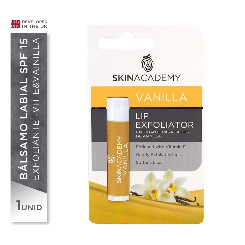 Skin Academy Vanilla Lip Exfoliator 4.25 g - Bálsamo Labial SPF 15
