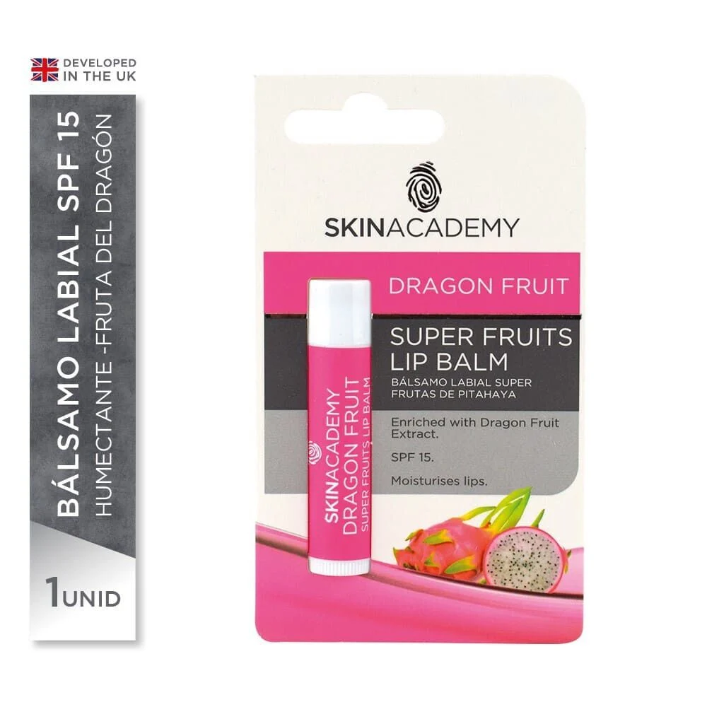 Skin Academy Super Fruits Dragon Fruits Bálsamo Labial SPF 15 4.25 g