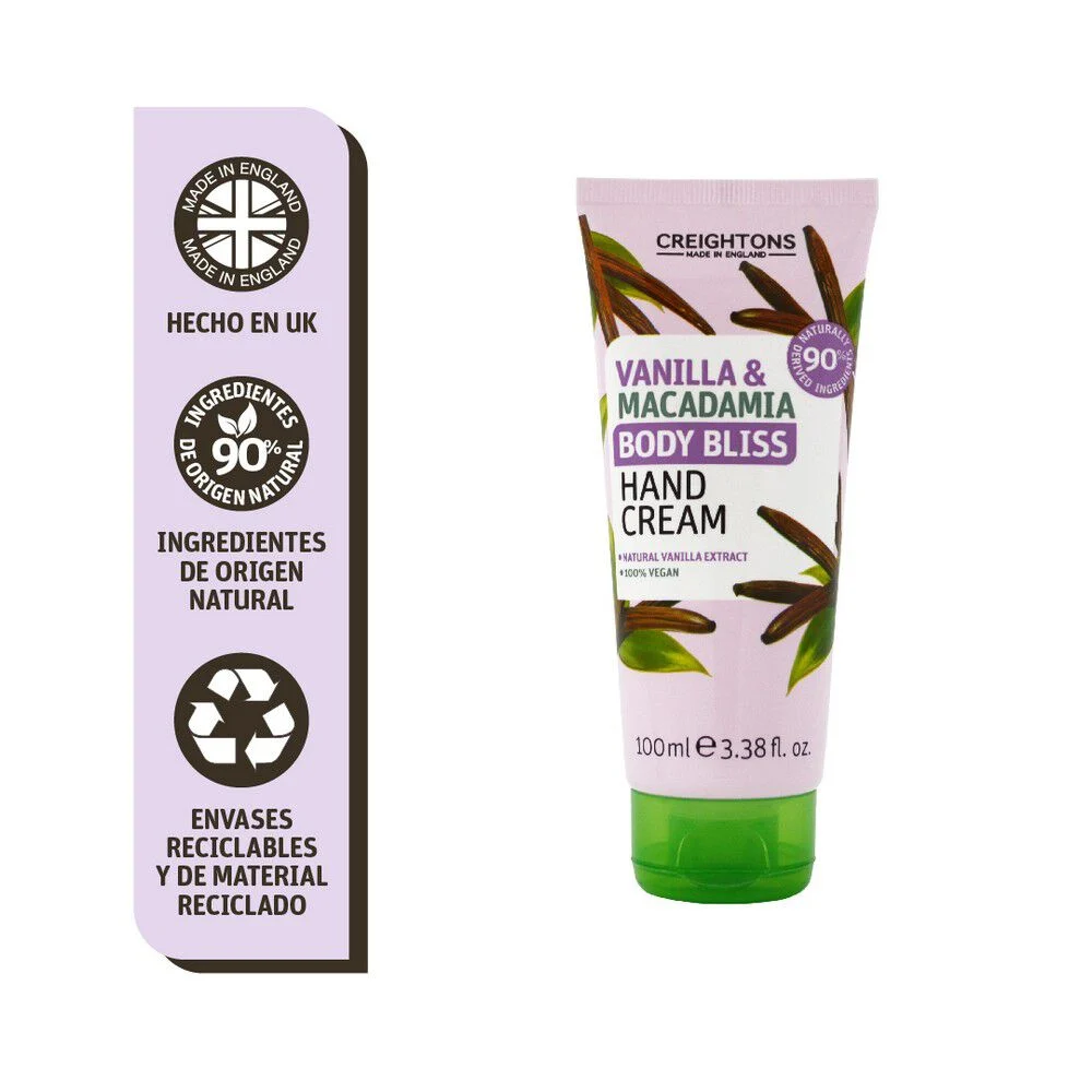 Creightons Body Bliss Crema de Manos Vainilla Macadamia 100 ml