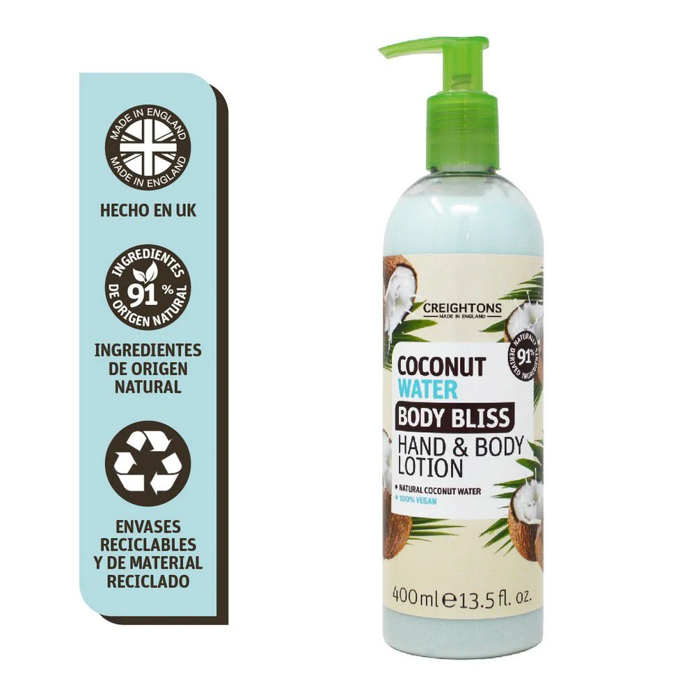 Creightons Body Bliss Loción Corporal Agua de Coco 400 mL