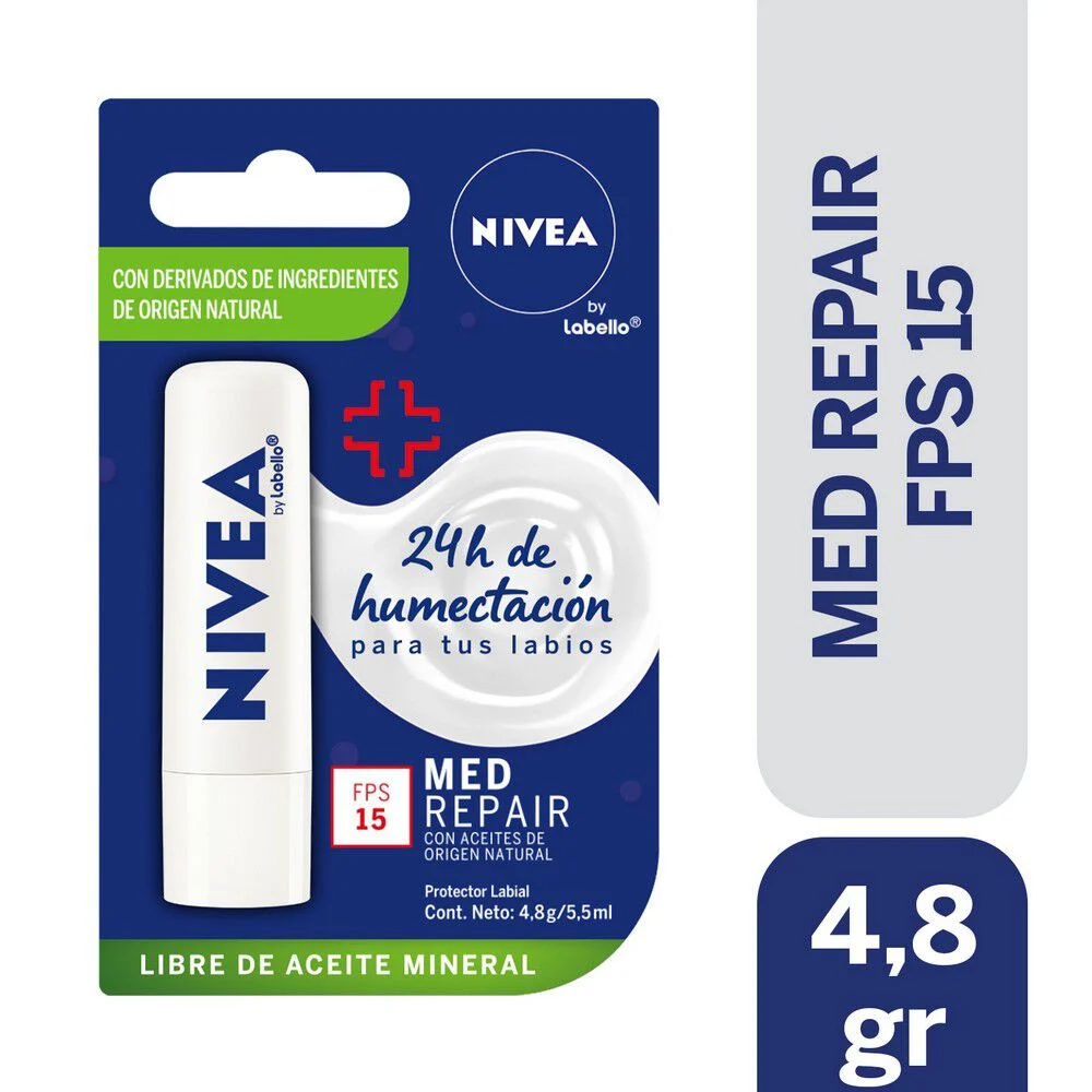 Nivea Med Repair Protector Labial FPS15 4.8 g