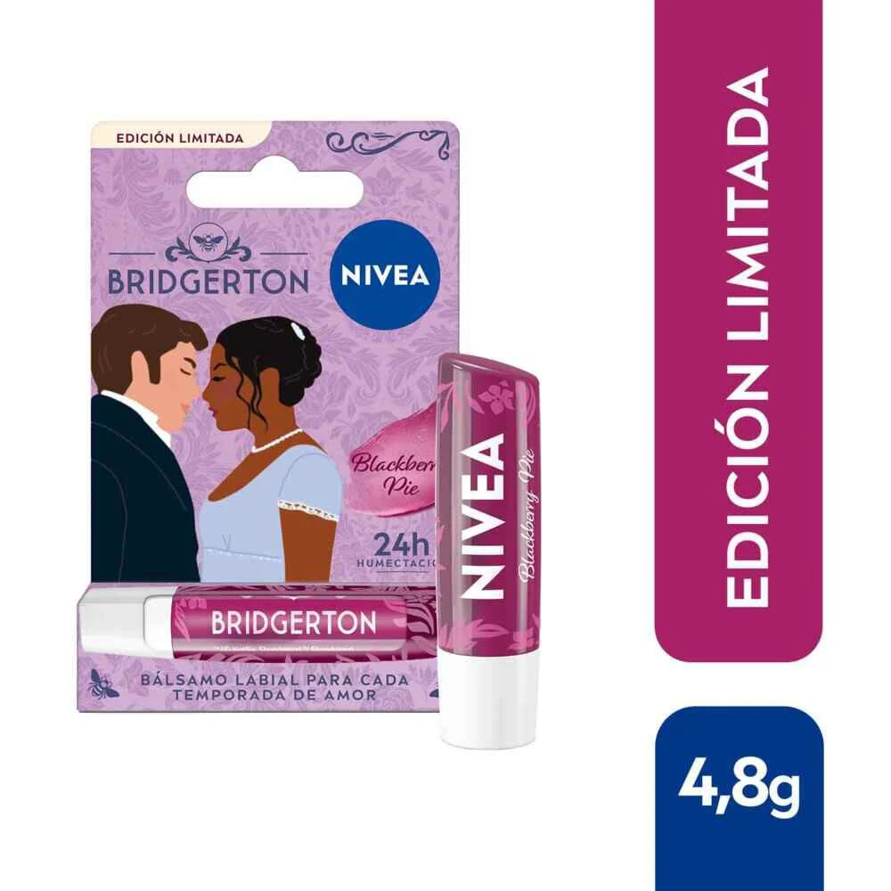 NIVEA Bálsamo Labial Blackberry Pie Edición Limitada Bridgerton 4.8 g
