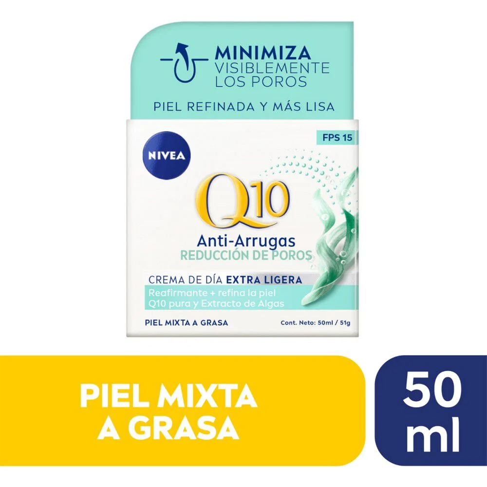 Nivea Q10 Anti-Arrugas Crema de Día Extra Ligera 50 ml + FPS 15