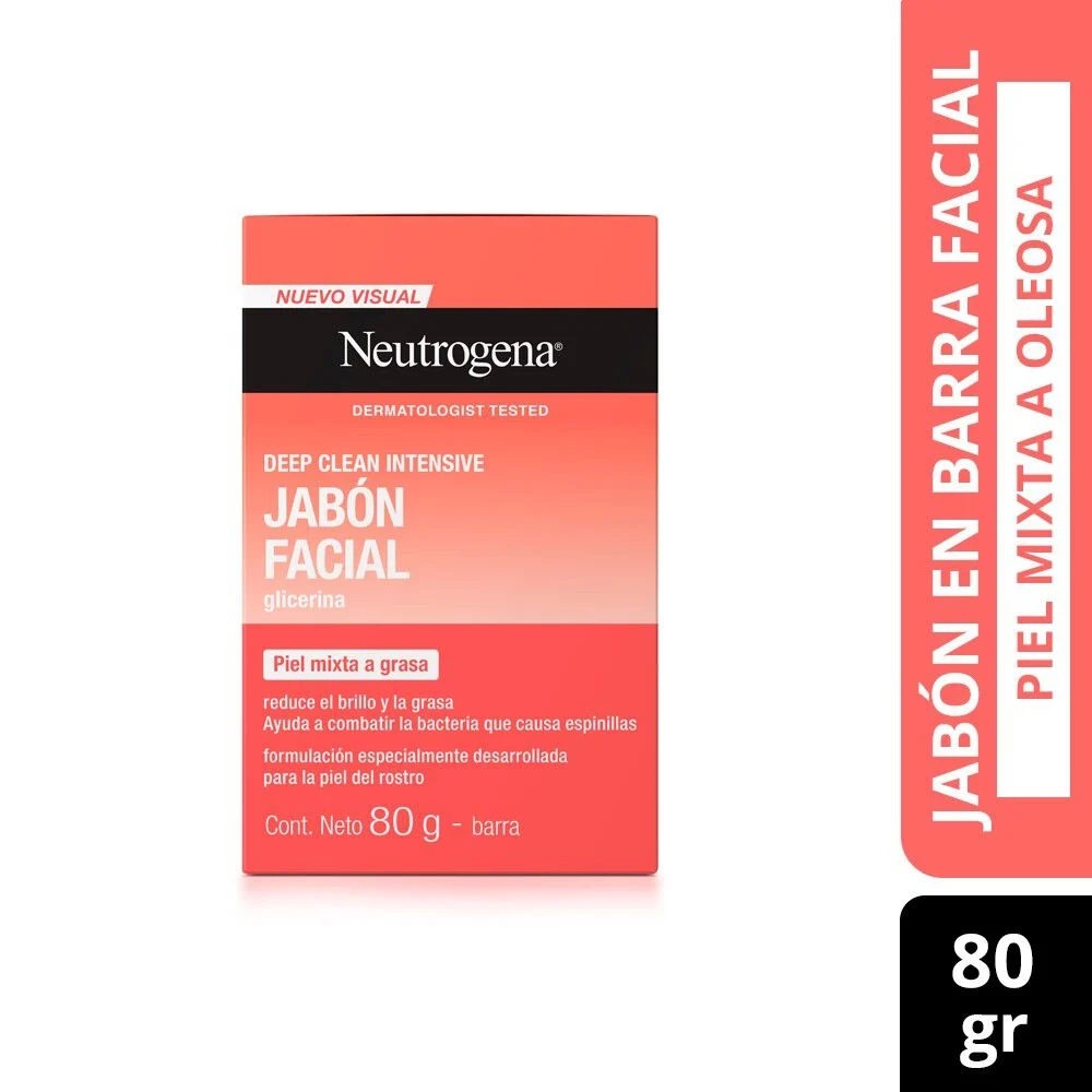 Neutrogena Deep Clean Intensive Jabón Facial 80 g
