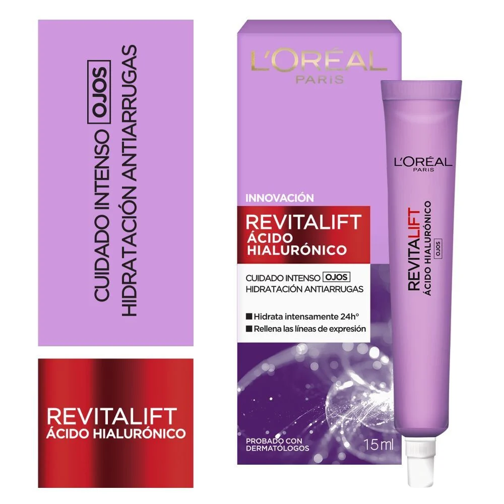 L'Oréal Paris Revitalift Ácido Hialurónico Contorno Ojos 15 ml